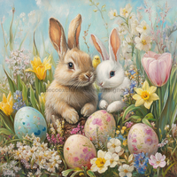 Thumbnail for Easter Sign, Easter Florals,, DCO-12790, Sign For Wreath, 10x10
