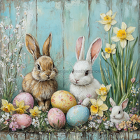 Thumbnail for Easter Sign, Easter Florals,, DCO-12793, Sign For Wreath, 10x10