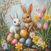 Thumbnail for Easter Sign, Easter Florals,, DCO-12794, Sign For Wreath, 10x10
