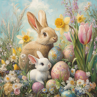 Thumbnail for Easter Sign, Easter Florals,, DCO-12795, Sign For Wreath, 10x10