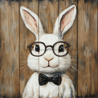 Thumbnail for Easter Sign, Rabbit Sign, DCO-02433, Sign For Wreath, 10x10 Metal Sign