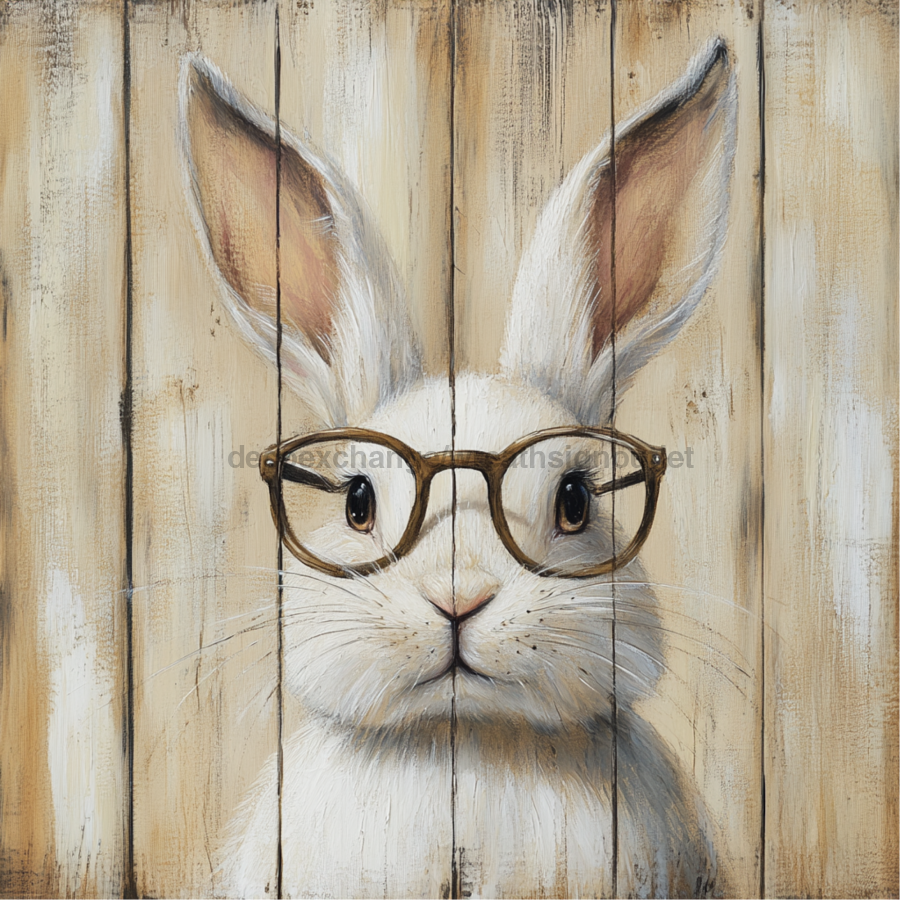 Easter Sign, Rabbit Sign, DCO-02450, Sign For Wreath, 10x10 Metal Sign ...
