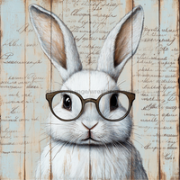 Thumbnail for Easter Sign, Rabbit Sign, DCO-02485, Sign For Wreath, 10x10 Metal Sign