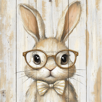 Thumbnail for Easter Sign, Rabbit Sign, DCO-02486, Sign For Wreath, 10x10 Metal Sign