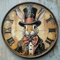 Thumbnail for Easter Sign, Rabbit Sign, DCO-02487, Sign For Wreath, 10x10 Metal Sign