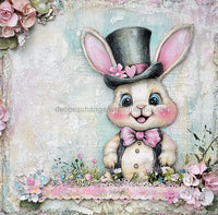 Thumbnail for Easter Sign, Rabbit Sign, DCO-02514, Sign For Wreath, 10x10 Metal Sign