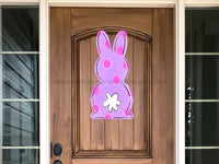 Thumbnail for Easter Sign Rabbit Sign Wood Decoe-W-201 22 Door Hanger