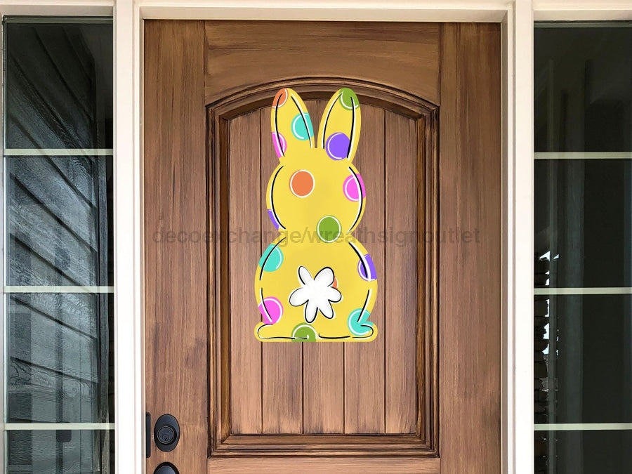 Easter Sign Rabbit Sign Wood Decoe-W-203 22 Door Hanger