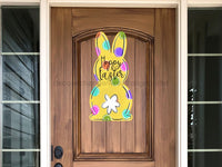 Thumbnail for Easter Sign Rabbit Sign Wood Decoe-W-209 22 Door Hanger