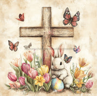 Thumbnail for Easter Sign, Religious Sign, DCO-02524, Sign For Wreath, 10x10 Metal Sign