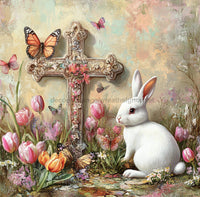 Thumbnail for Easter Sign, Religious Sign, DCO-02527, Sign For Wreath, 10x10 Metal Sign