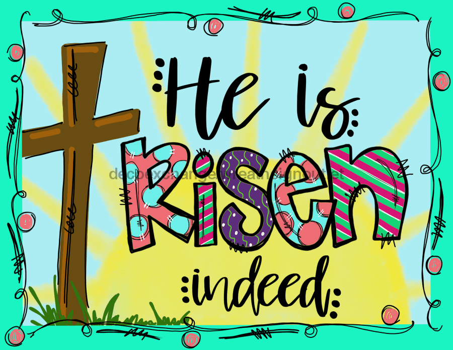 Easter Sign Religious Wood Sign Door Hanger Decoe-W-502 22