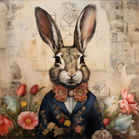 Thumbnail for Easter Vintage 10x10" Metal Wreath Sign - OAW-0011