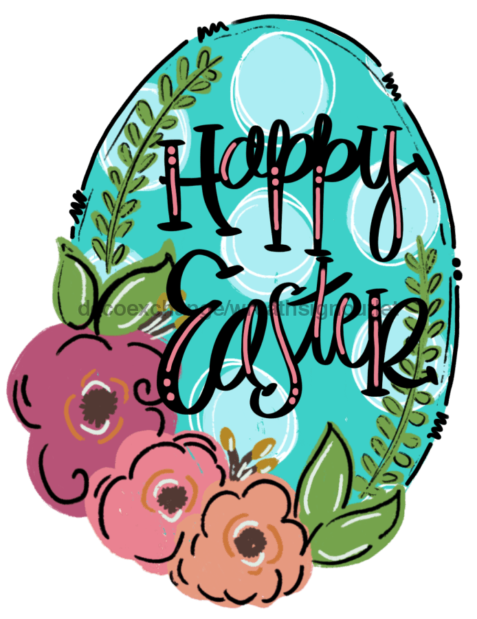 Easter Sign Wood Sign Door Hanger Decoe-W-488 22