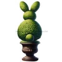 Thumbnail for Easter Topiary Rabbit Sign wood sign DECOE-W-904772-DH 22‚Äô‚Äô Door Hanger 22‚Äô‚Äô Door Hanger