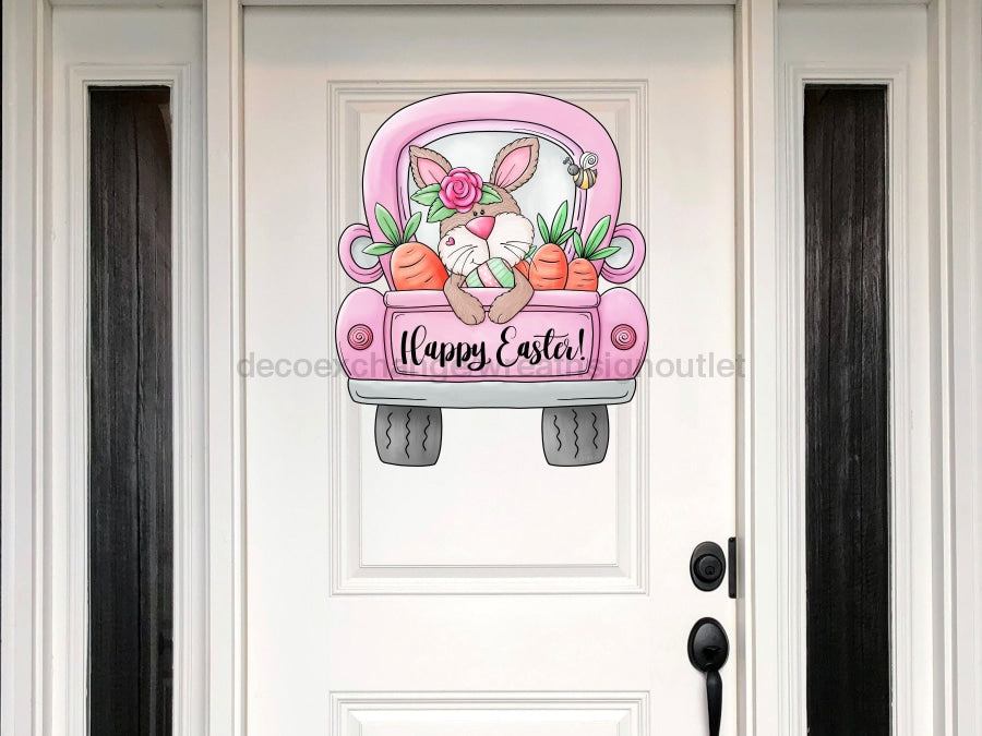 Easter Truck Sign Wood Sign Door Hanger Decoe-W-433 22