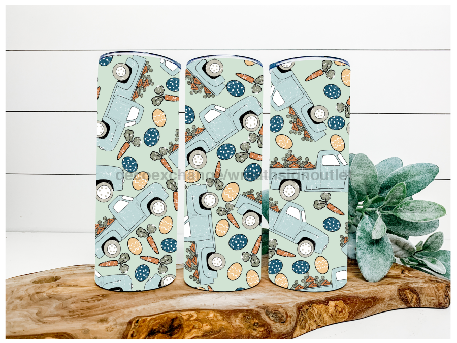 Easter Trucks 20 oz Skinny Tumbler - DECOETUMBLER-039