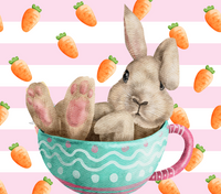 Thumbnail for Easter Tumbler, Bunny in a Teacup Tumbler 20 oz Skinny Tumbler - DECOETUMBLER-226