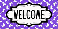 Thumbnail for Easter Welcome Sign Dco-01229 For Wreath 6X12 Metal