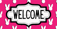 Thumbnail for Easter Welcome Sign Dco-01230 For Wreath 6X12 Metal