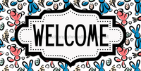 Thumbnail for Easter Welcome Sign Dco-01232 For Wreath 6X12 Metal