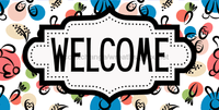 Thumbnail for Easter Welcome Sign Dco-01234 For Wreath 6X12 Metal