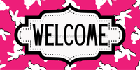 Thumbnail for Easter Welcome Sign Dco-01237 For Wreath 6X12 Metal