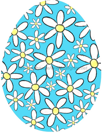 Thumbnail for Egg Shape Floral 22" Wood Door Hanger - DECOE-W-710-DH-Check