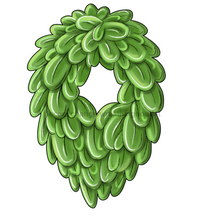 Thumbnail for Evergreen Oval 22" Wood Door Hanger - PCD-W-184-DH
