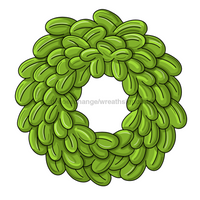 Thumbnail for Evergreen 12" Wood Wreath Sign - PCD-W-183