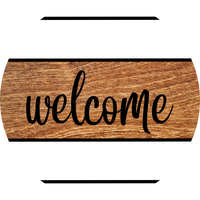 Thumbnail for Every Day Door Hanger Welcome Dco - 01333 - Dh 18’ Round Wood