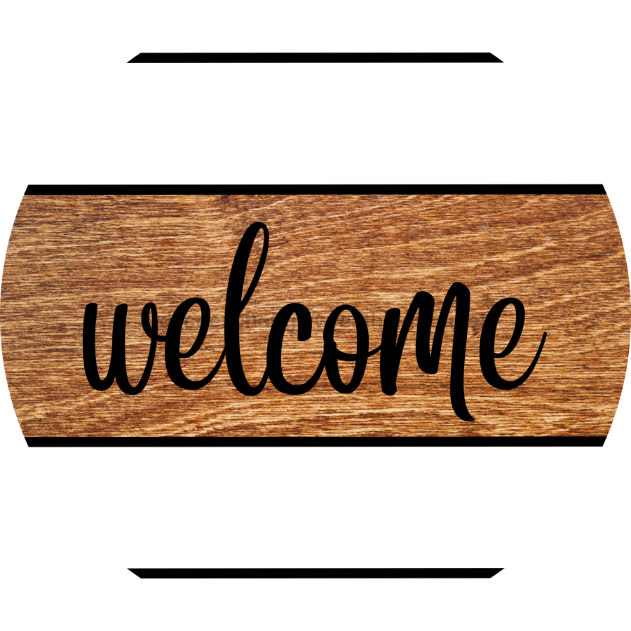 Every Day Door Hanger Welcome Dco - 01333 - Dh 18’ Round Wood