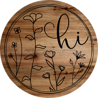 Thumbnail for Everyday Door Hanger Welcome Dco - 01384 - Dh 18’ Round Wood