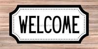 Thumbnail for Everyday Welcome Sign Dco-00732 For Wreath 6X12 Metal