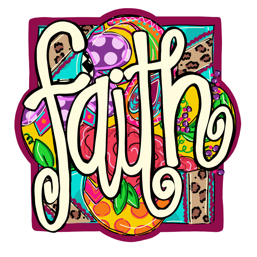 Faith Spring 22" Wood Door Hanger - DECOE-W-785-DH