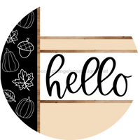Thumbnail for Fall Door Hanger, Hello Door Hanger, DCO-01992-DH, 18