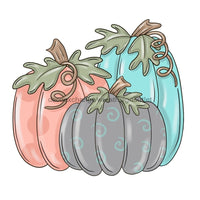 Thumbnail for Fall Pumpkin Sign, wood sign, PCD-W-007 wood wreath sign, wreath size wood, fall