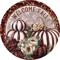 Thumbnail for Fall Pumpking Sign, DECOE-5261-D, Sign For Wreath, 10