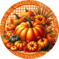 Thumbnail for Fall Pumpkins Sign, DECOE-5272-D, Sign For Wreath, 10