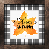 Thumbnail for Fall Autumn 10x10" Metal Wreath Sign - DECOE-4545