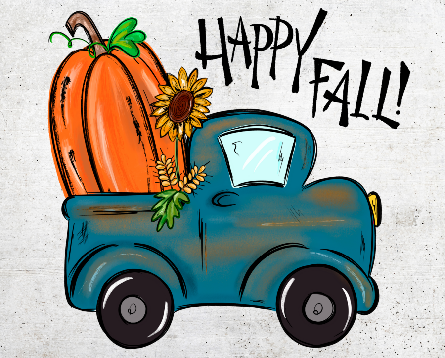 Fall Pumpkin 8x10" Metal Wreath Sign - DECOE-4520