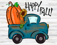 Thumbnail for Fall Pumpkin 8x10" Metal Wreath Sign - DECOE-4529