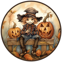 Thumbnail for Fall Sign, Scarecrow Sign, DCO-00497, Sign For Wreath, 10
