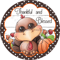 Thumbnail for Wreath Sign, Fall Sign, Turkey Sign, 10