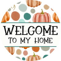 Thumbnail for Fall Sign, Welcome Sign, DCO-00572, Sign For Wreath, 10