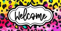 Thumbnail for Fall Welcome 6x12" Metal Wreath Sign - DECOE-4511
