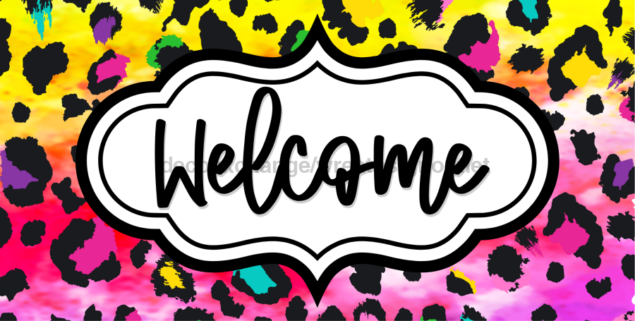 Fall Welcome 6x12" Metal Wreath Sign - DECOE-4511