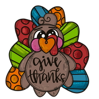 Thumbnail for Fall Turkey Give Thanks Door Hanger Mj-W-00029 22‚Äô Wood