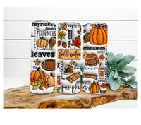 Thumbnail for Fall Vibes Tumbler, 20 oz Skinny Tumbler - DECOETUMBLER-348