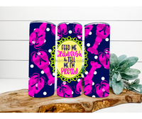 Thumbnail for Feed Me Crawfish Tumbler, Louisiana Tumbler, 20 oz Skinny Tumbler - DECOETUMBLER-212